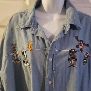Looney Tunes Button Down